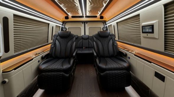 8 passenger sprinter van inside long beach