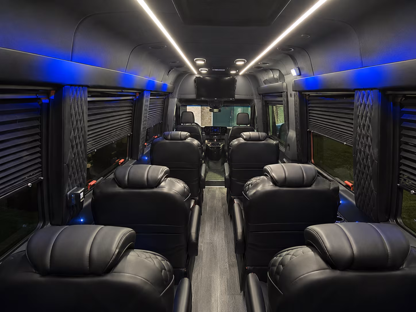 20 passenger sprinter van inside