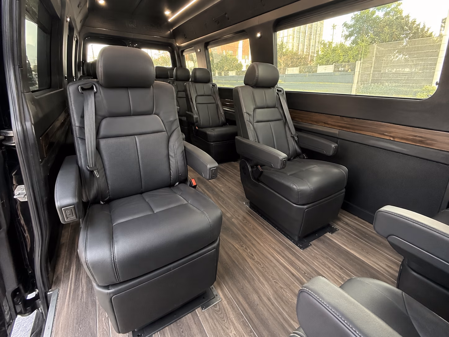 long beach 10 passenger sprinter van interior