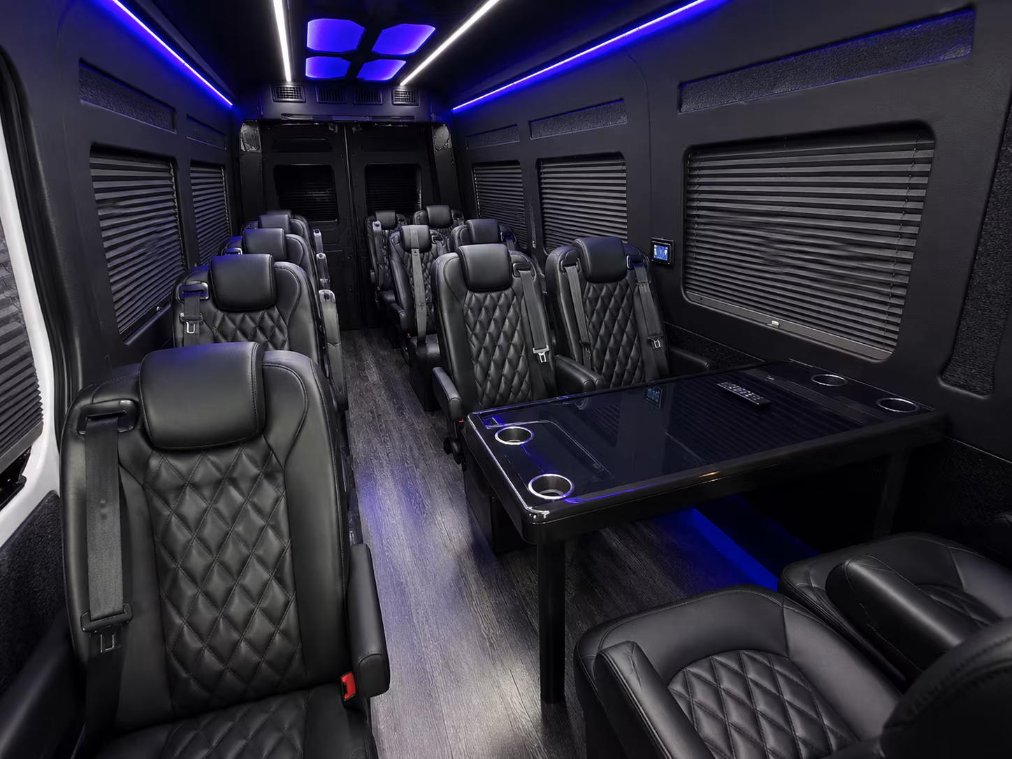 long beach 12 passenger sprinter van interior