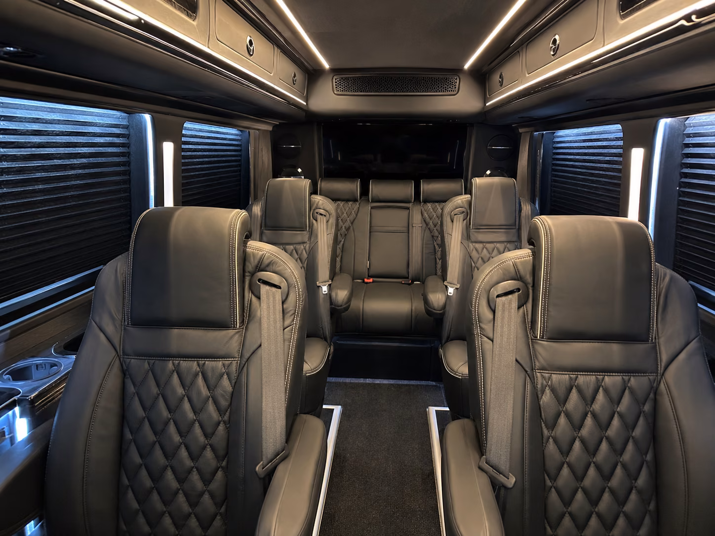 long beach 15 passenger sprinter van inside