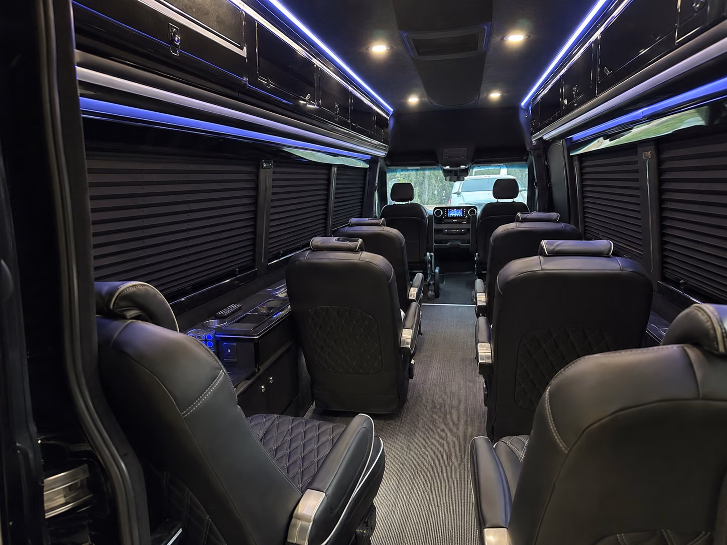 long beach 15 passenger sprinter van interior