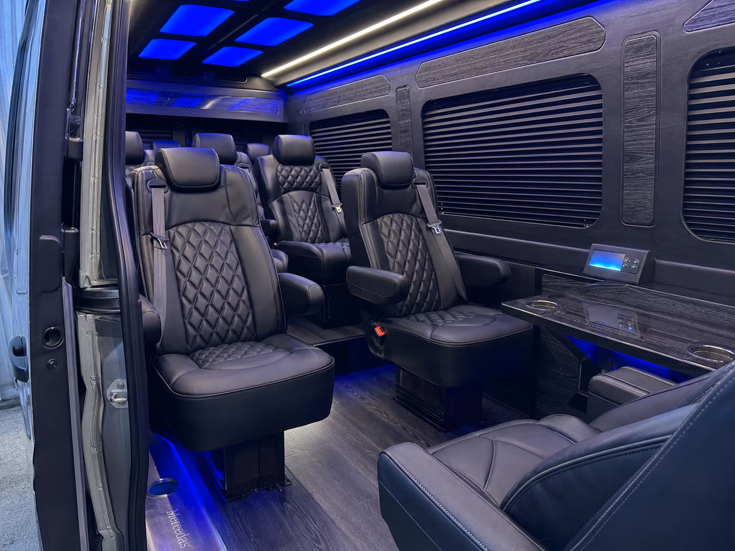 long beach 18 passenger sprinter van interior
