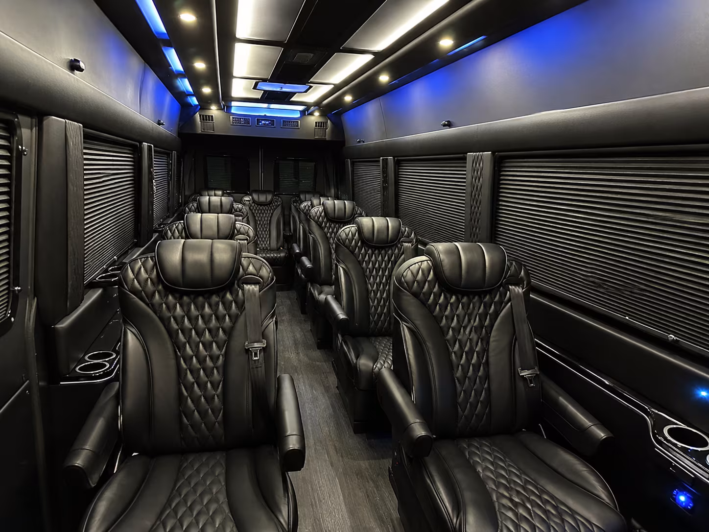 long beach 8 passenger sprinter van inside