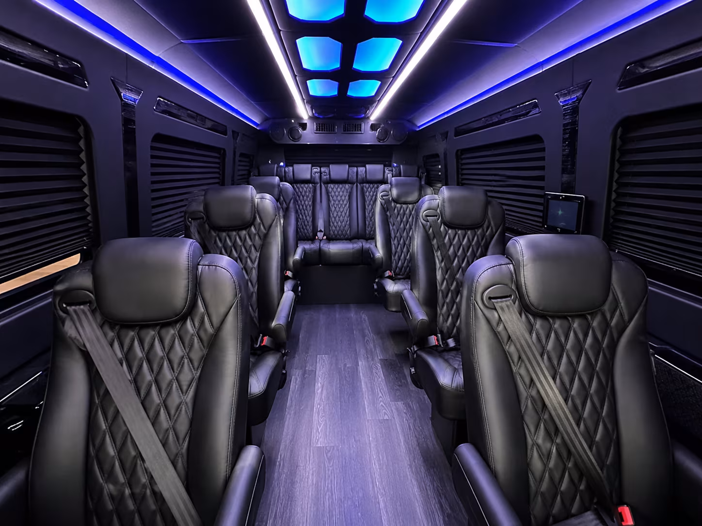 sprinter van bookings for parent coordinated long beach prom groups with set pickup and return times